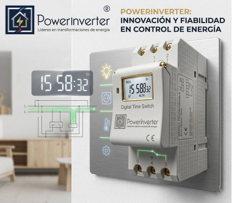 TIMER DIGITAL PROGRAMABLE 48VDC/16A